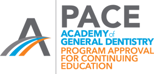 PACE Academy of General Dentistry (AGD) Program Approval for Continuing Education logo
